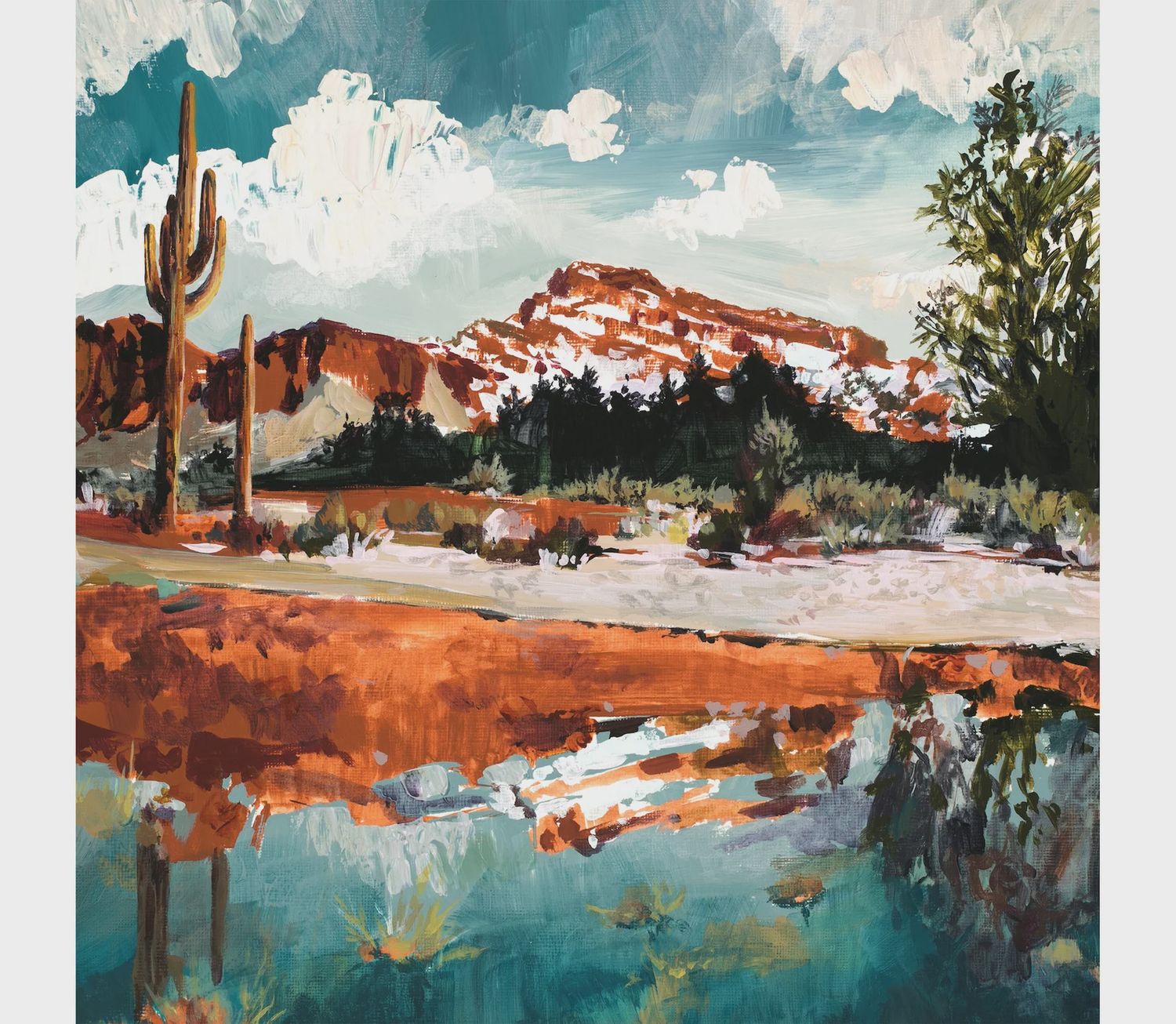 Red Mesa Art Print