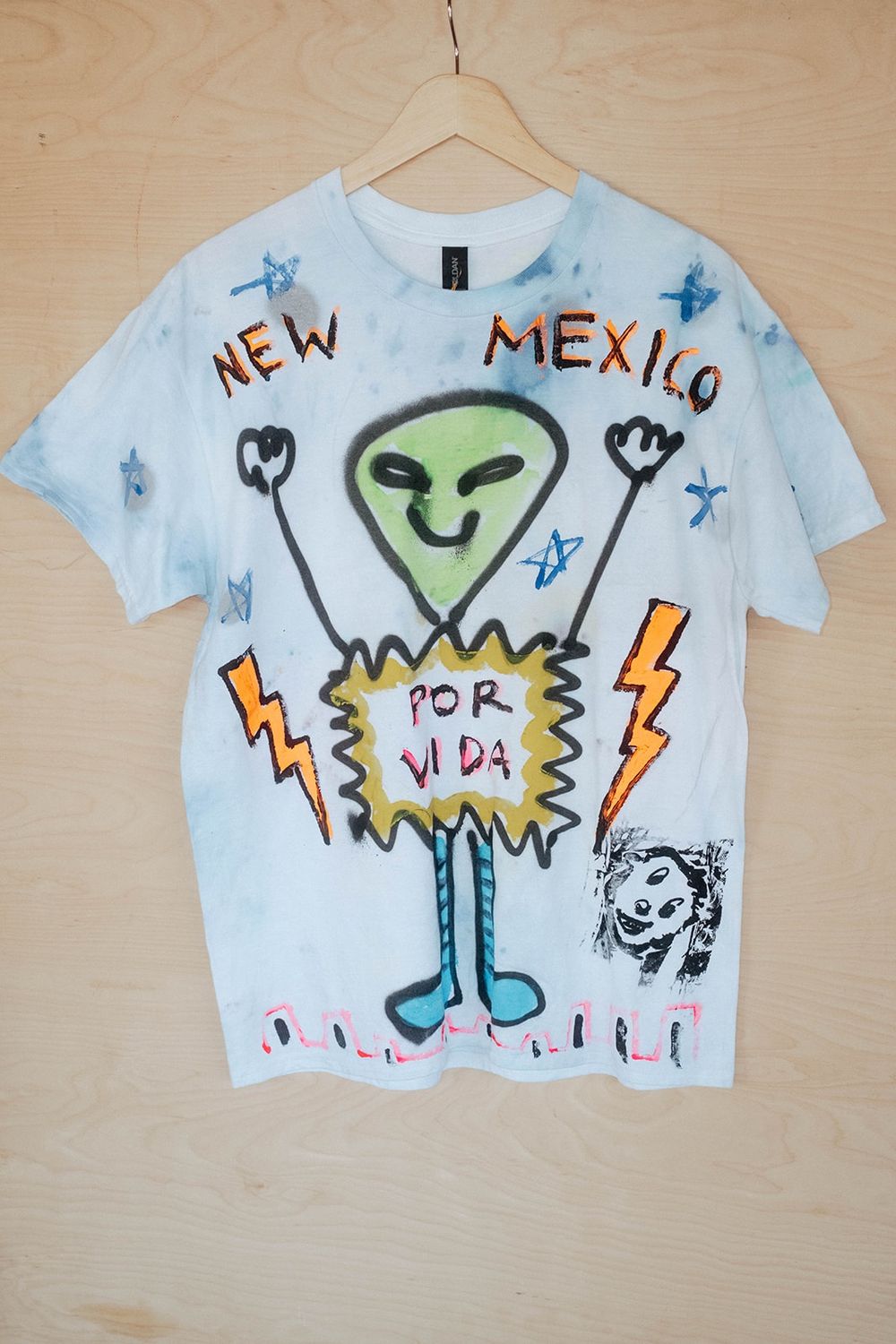 Scooter LaForge Hand Painted Shirts, Style: Alien Tee