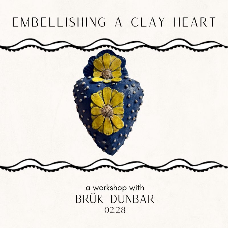Embellishing a Clay Heart Workshop