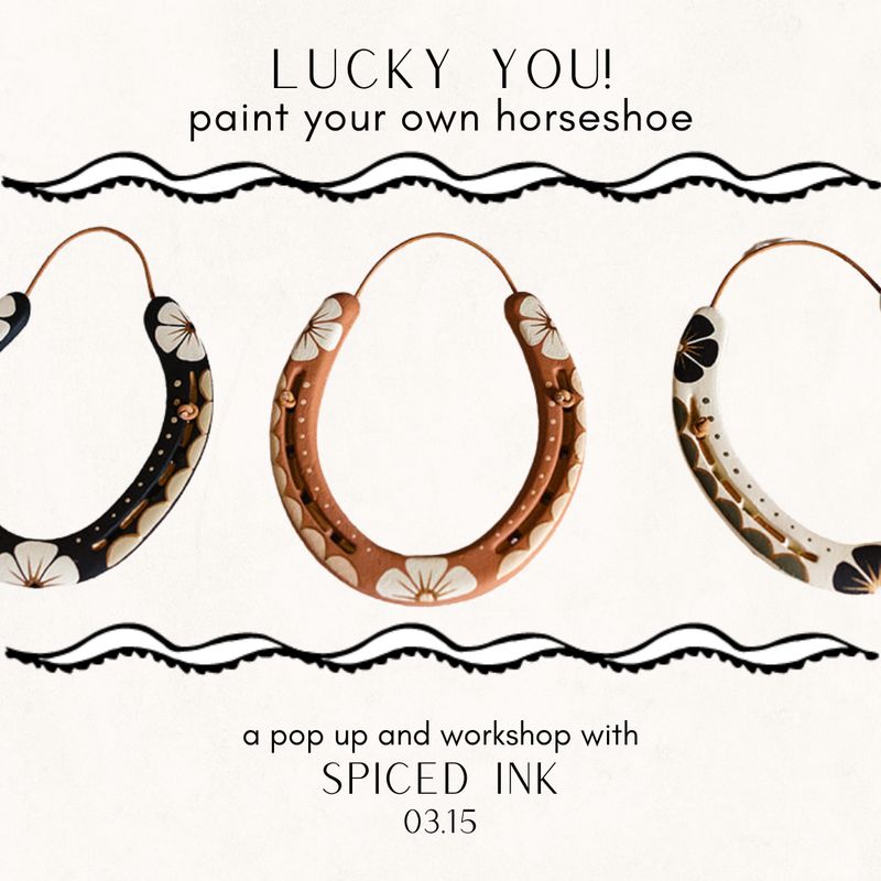 Lucky You! Paint your Own Horseshoe