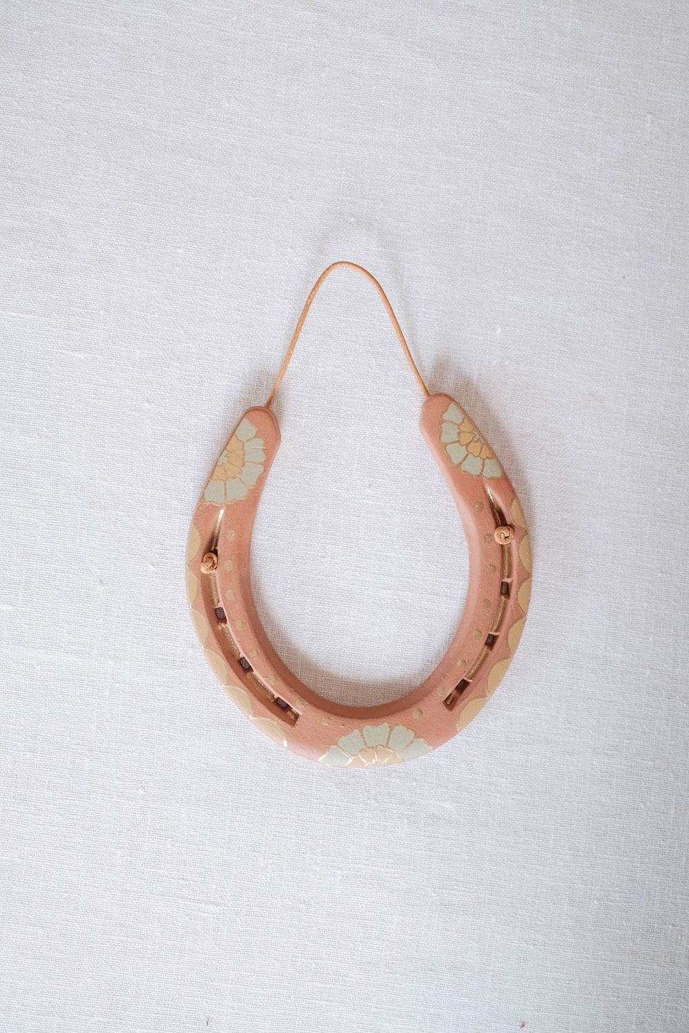 Hand Painted Horseshoes - Browns, Color: Tan I