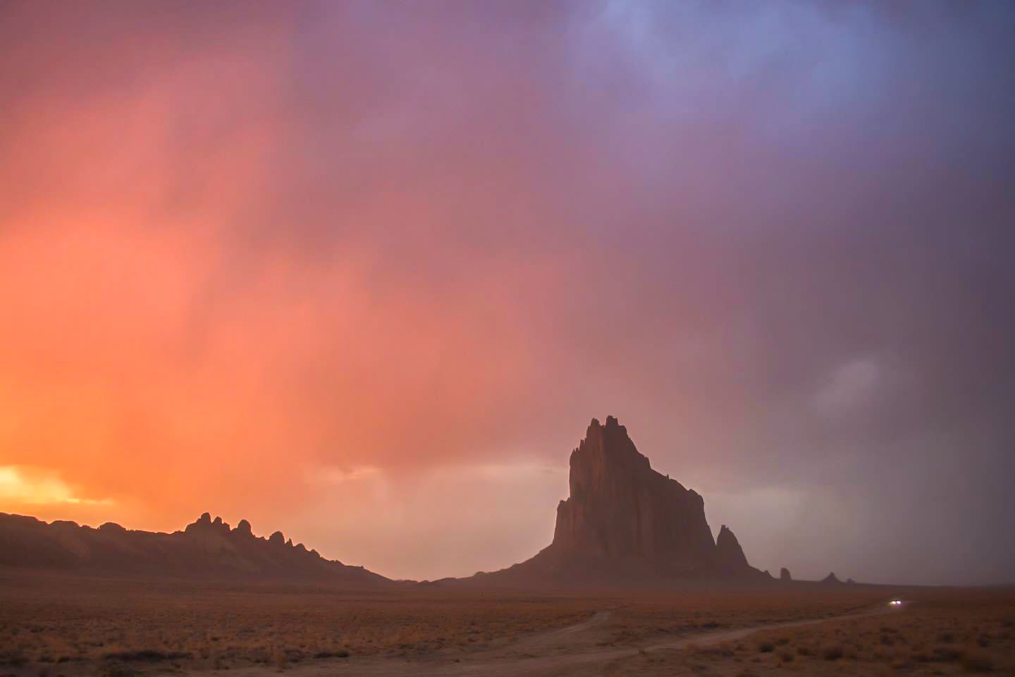 "Shiprock Odessa" Framed