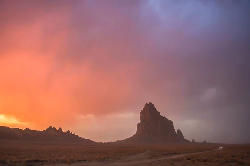 "Shiprock Odessa" Framed