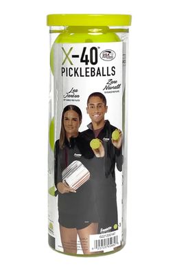 Franklin X-40 Outdoor Pickleball Ball - 3 Pack (Yellow Optic)