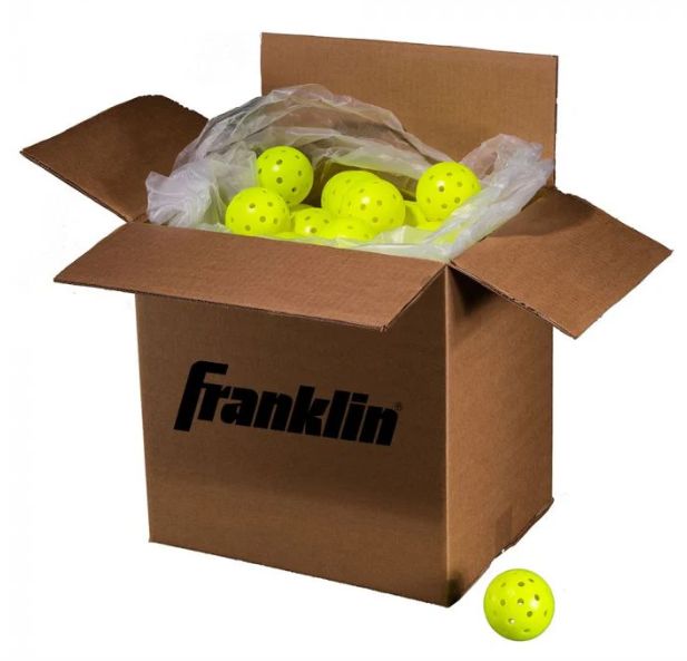 Franklin X-40 Outdoor Pickleball Ball - Box of 100  (Optic)