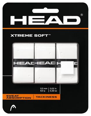 Head XtremeSoft Grip 3 Pack (White)