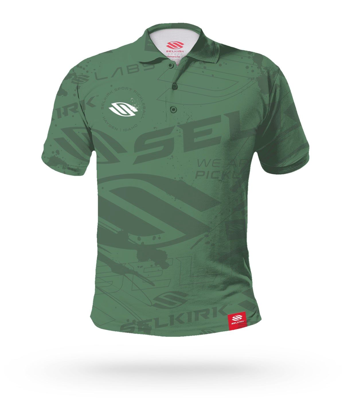 Selkirk Emblem  Polo Stretch-Wik Men&#39;s (Olive)