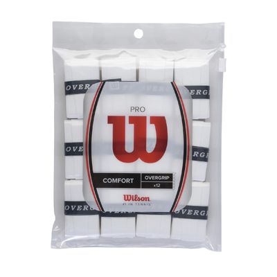 Wilson Pro Overgrips 12 Pack (White)