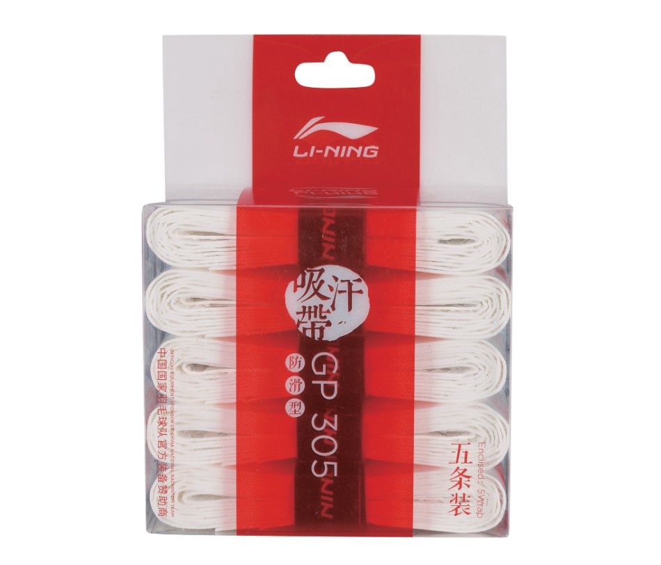 Li-Ning GP305 5 Pack (White)