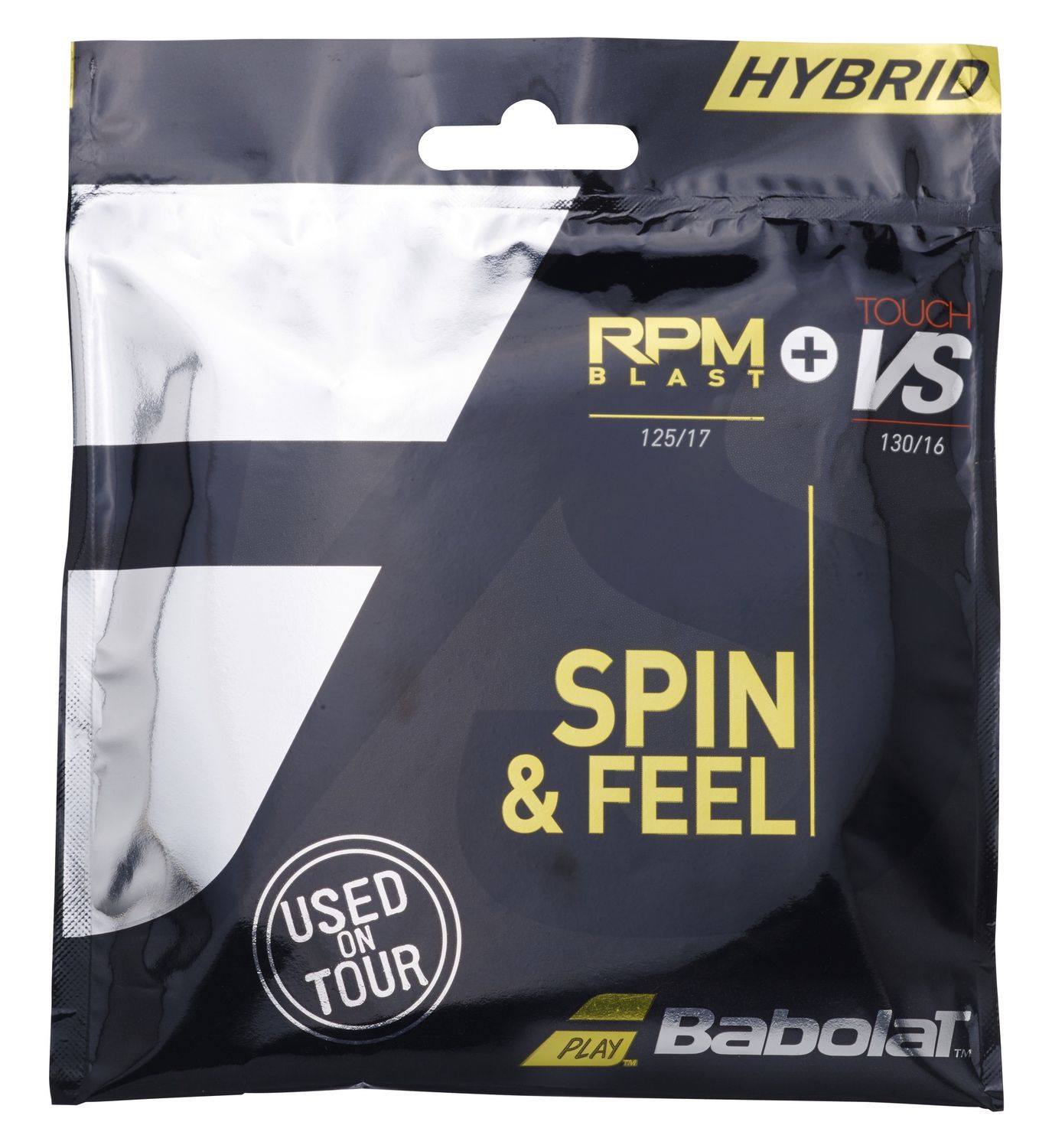 Babolat RPM Blast 17 + Touch VS 16 (Hybrid) Set (Black)