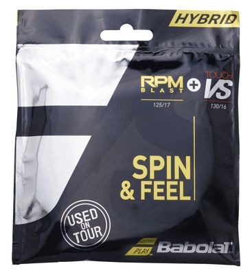 Babolat RPM Blast 17 + Touch VS 16 (Hybrid) Set (Black)