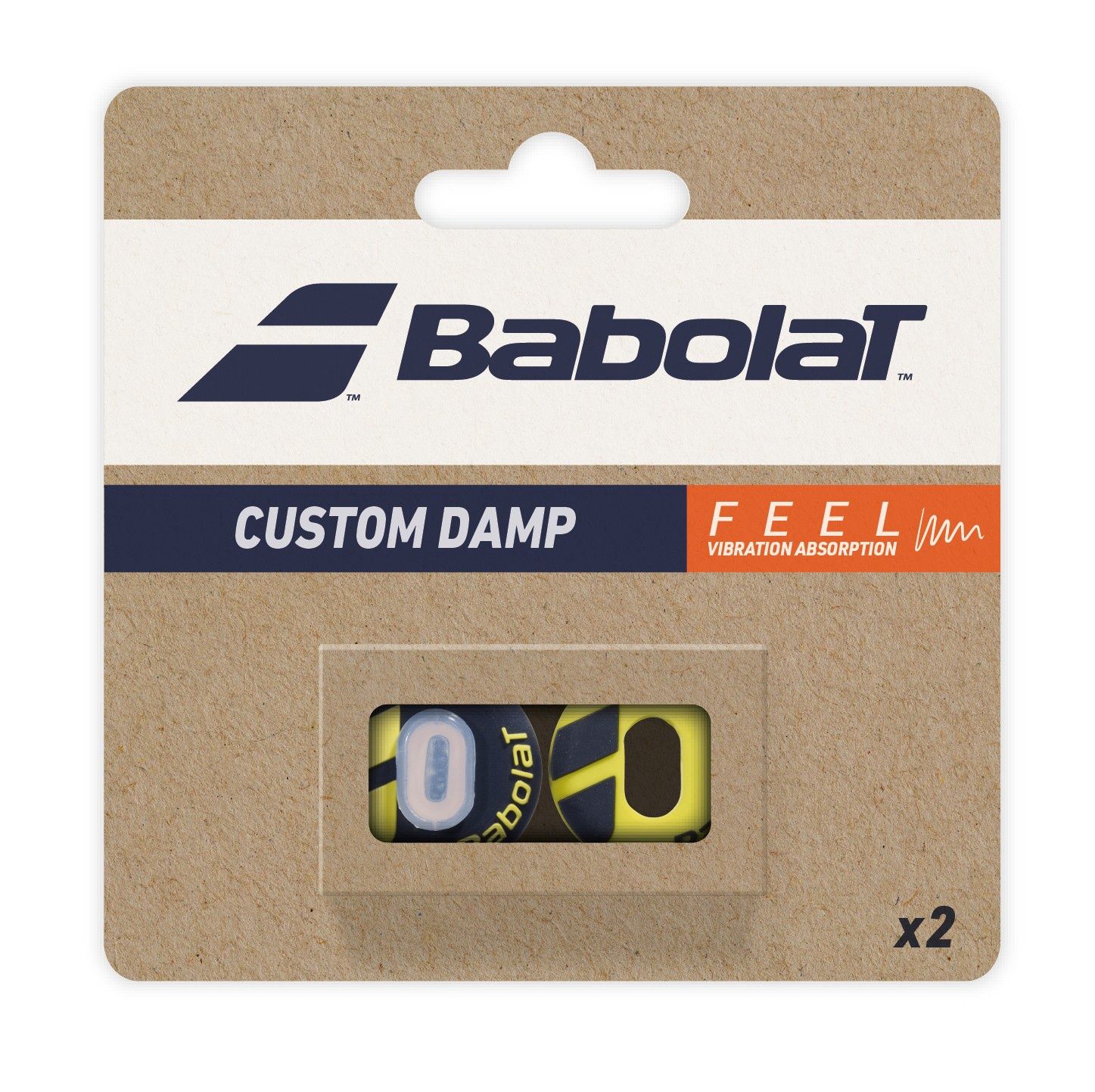 Babolat Custom Damp 2X (Black &amp; Yellow)