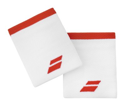 Babolat Jumbo Logo Wristband (White/Red)