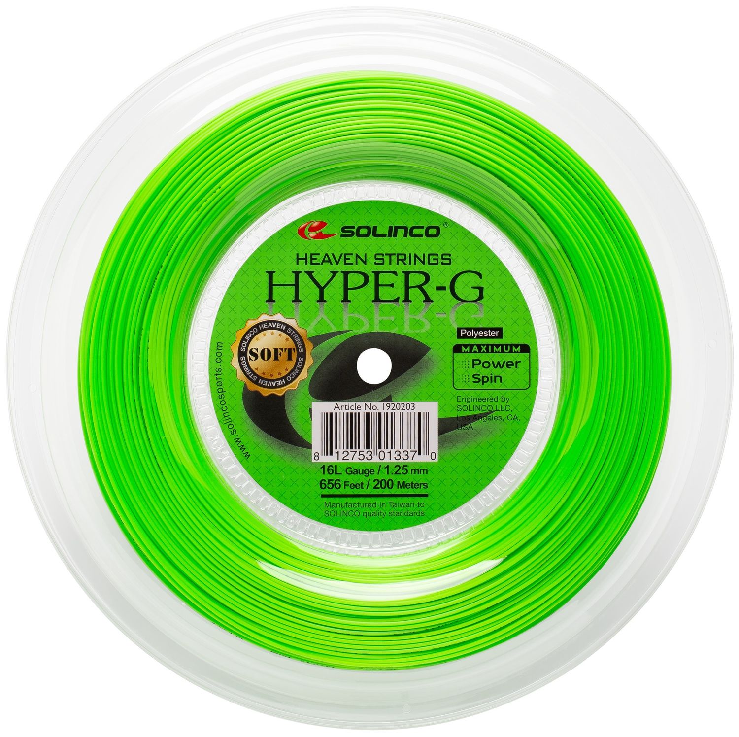 Solinco Hyper G Soft Reel (Green)