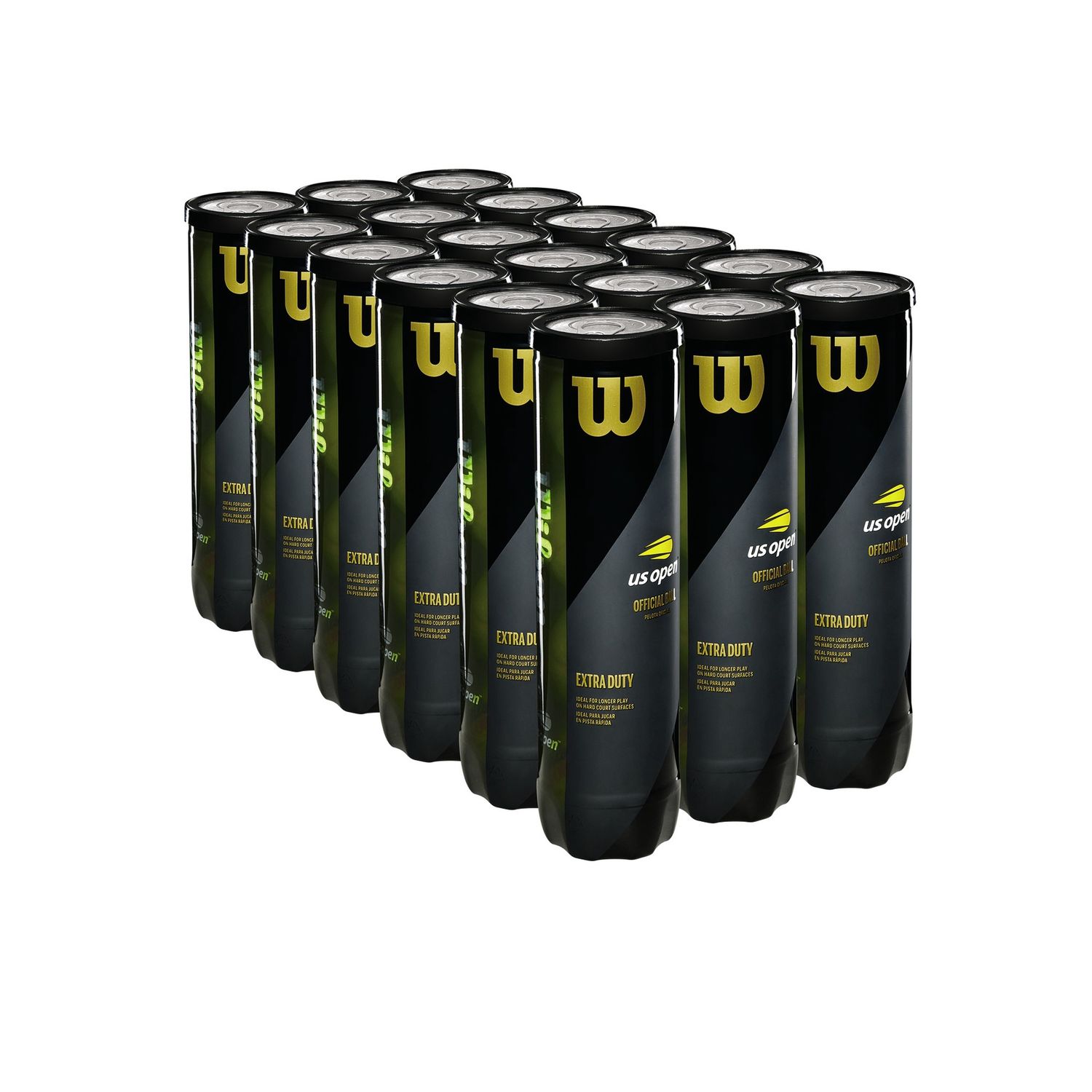 Wilson Us Open Cases (18 Cans - 4 Balls Can)