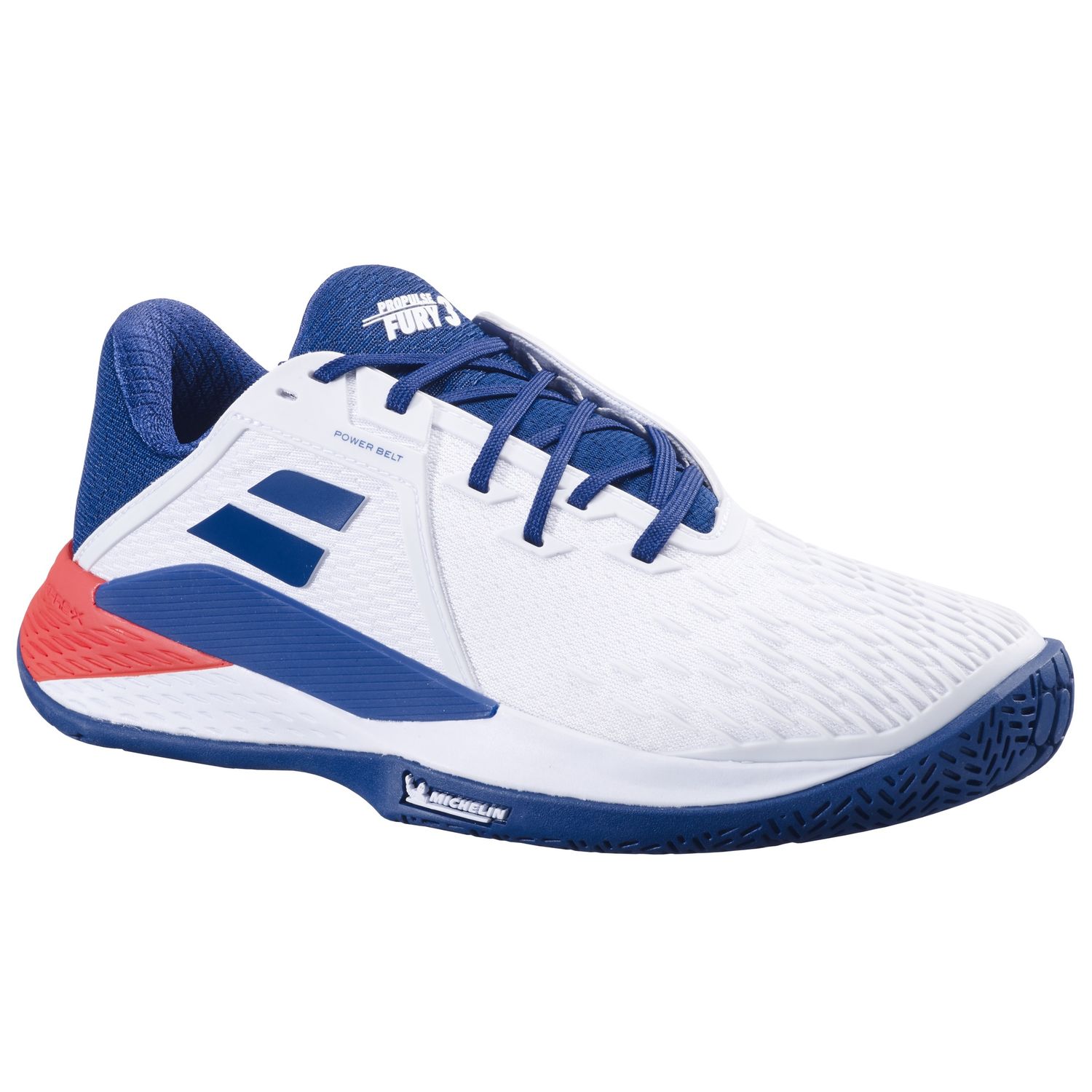 Babolat Homme Propulse Fury 3 AC Men's (Blanc/Bleu)