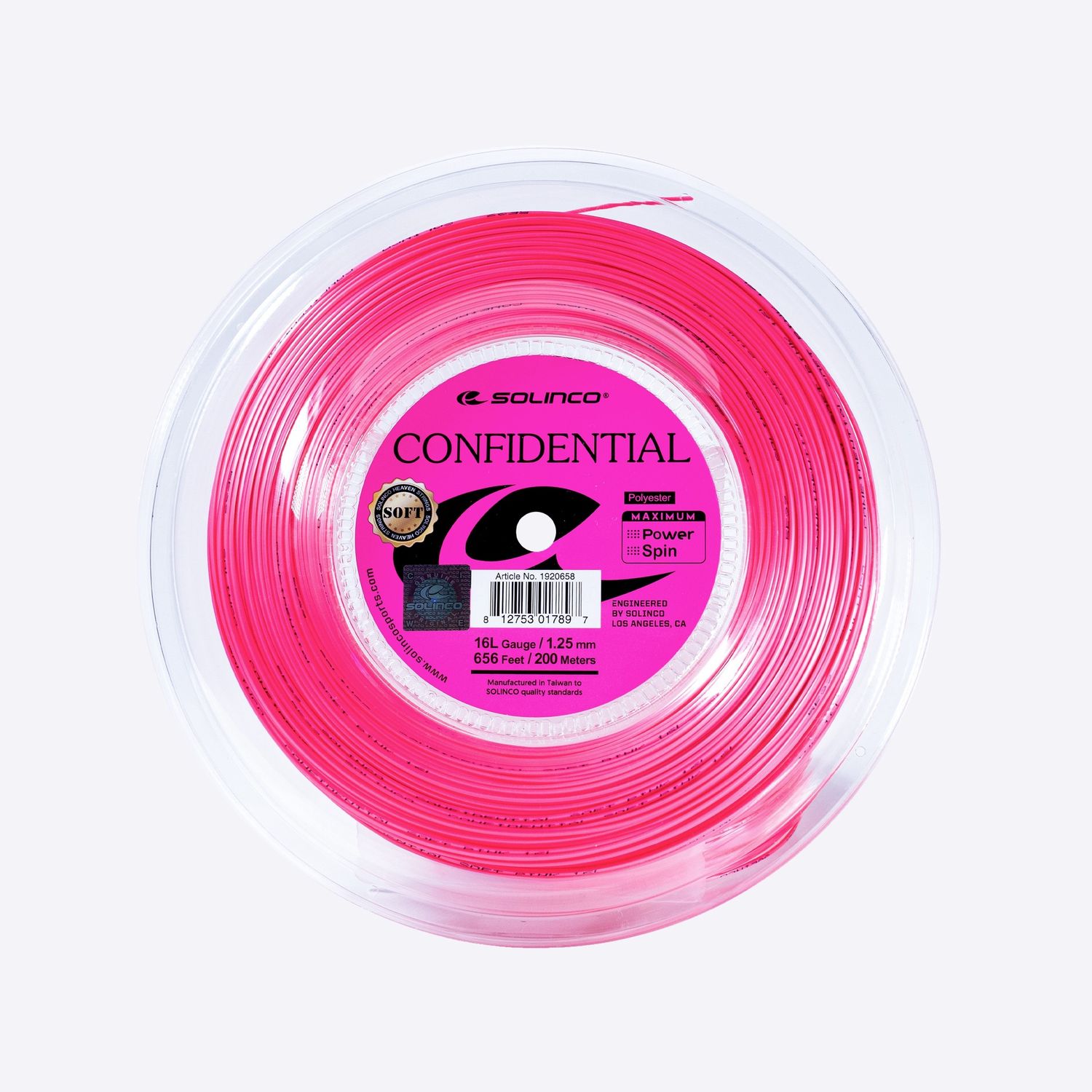 Solinco Confidentiel Soft Reel (Pink)