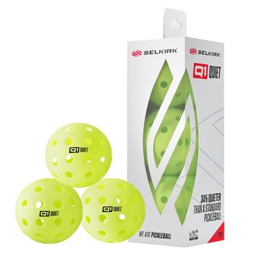 Selkirk Q1 Quiet Outdoor  Ball - 3 Pack (Yellow)
