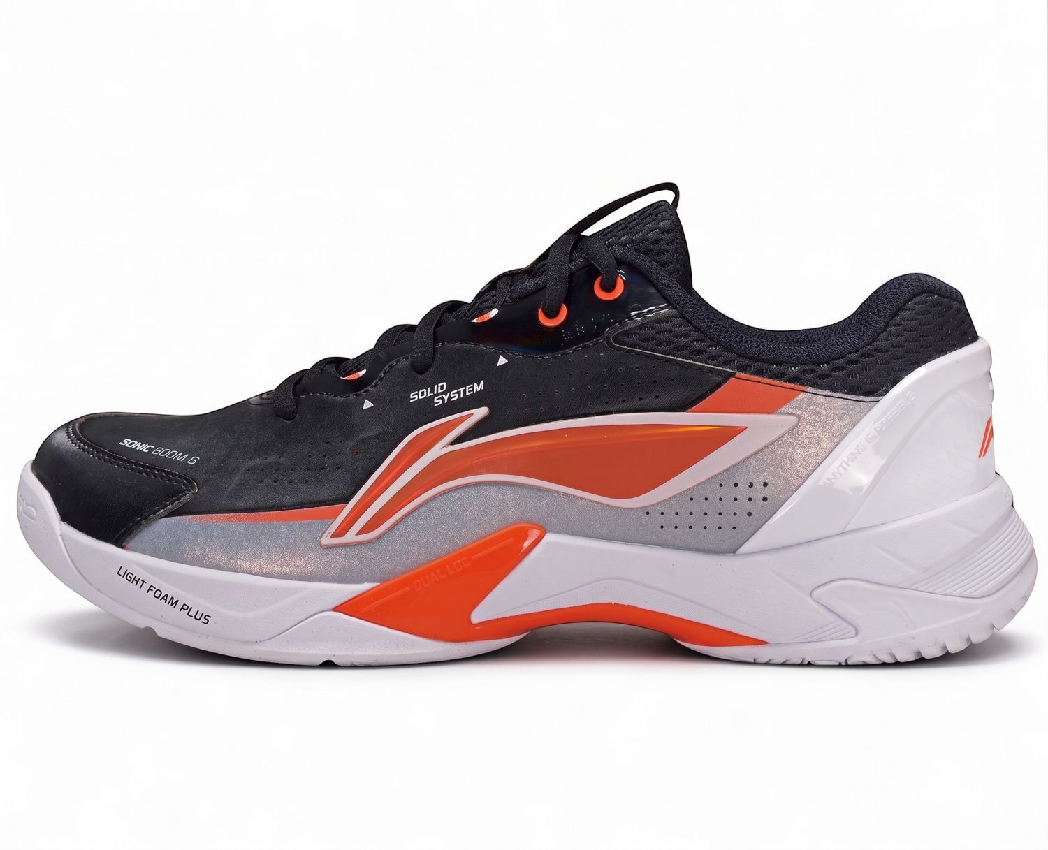 Li-Ning Sonic Boom 6 Badminton Shoes  (Black/Grey)