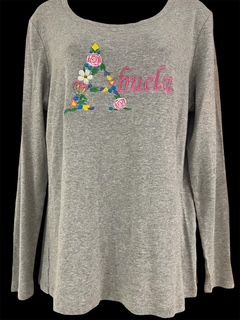 Floral Embroidered Long Sleeve Shirt