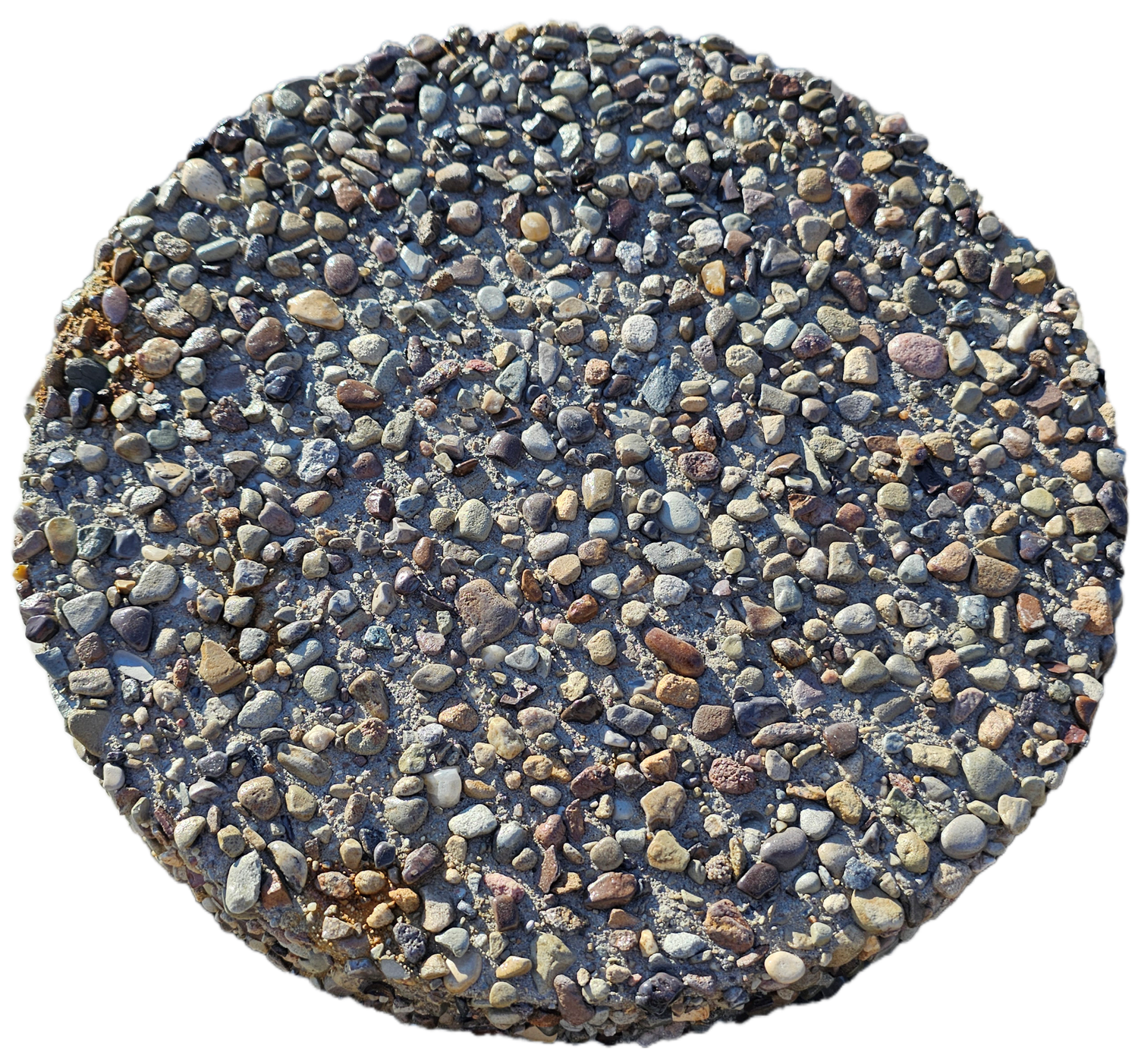 12&quot; Round Exposed Stepping Stone