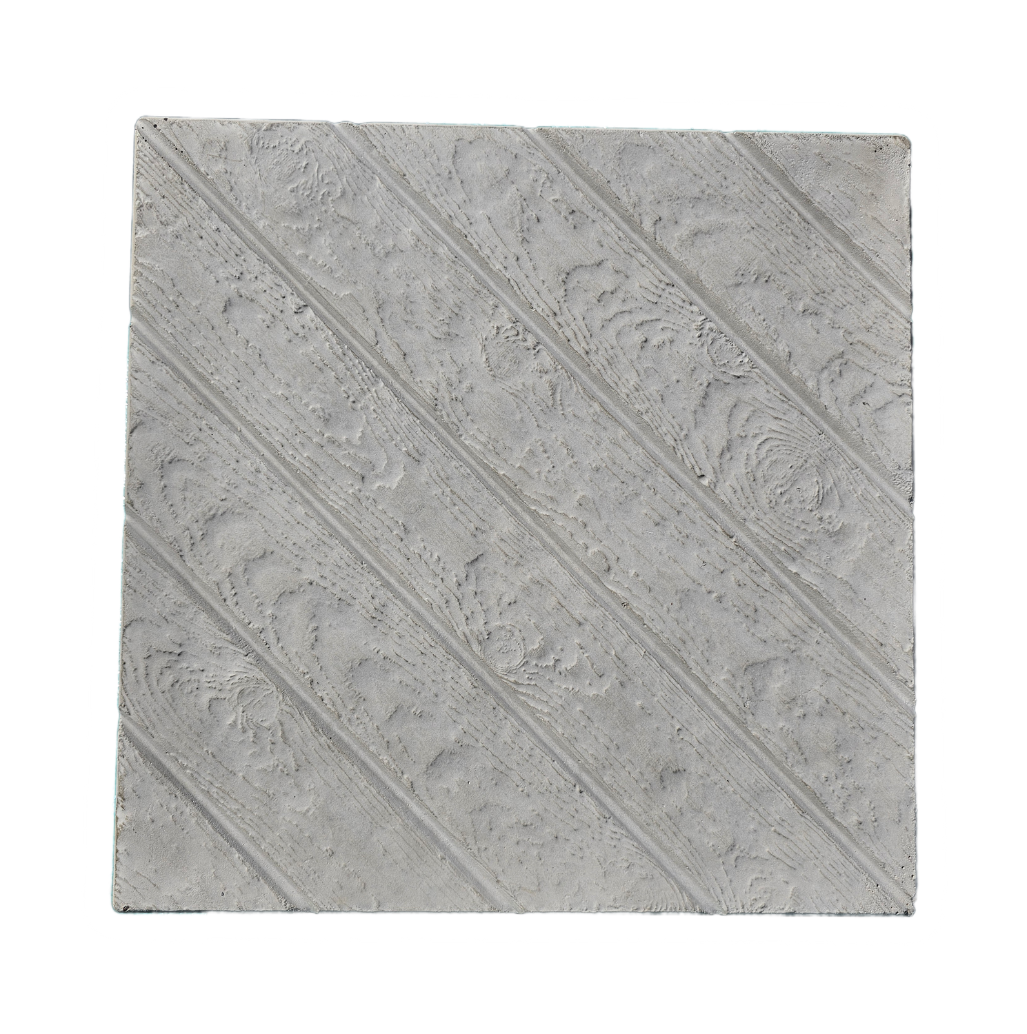 Woodgrain Stepping Stone 18" x 18" x 2" Woodgrain Stepping Stone 18" x 18" x 2"