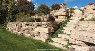 Rosetta Outcropping, Color: Charcoal, Size: Pallet A:  66&quot;x12&quot;-60&quot;x12&quot;-48&quot;x12&quot;-42&quot;x12&quot;