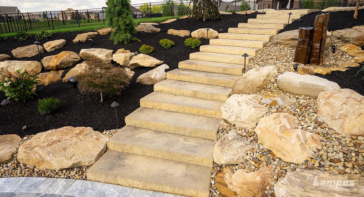Rosetta Dimensional Steps, Size: 6 FT Dimensional Steps 72&quot; x 30&quot; x 7&quot;, Color: Charcoal