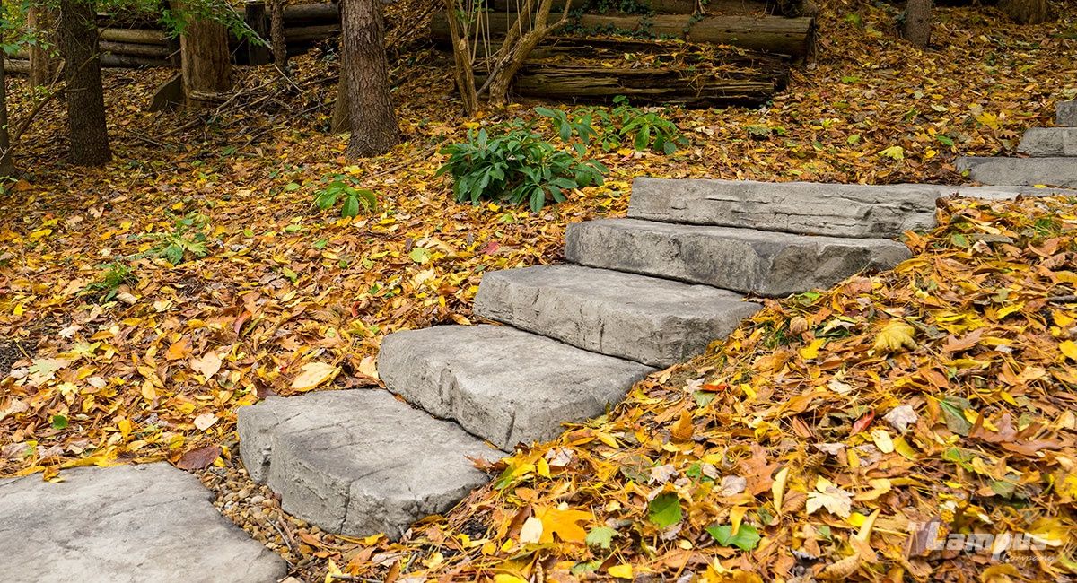 Rosetta Irregular Steps, Size: A 54&quot; x 22&quot; x 7&quot;, Color: Charcoal