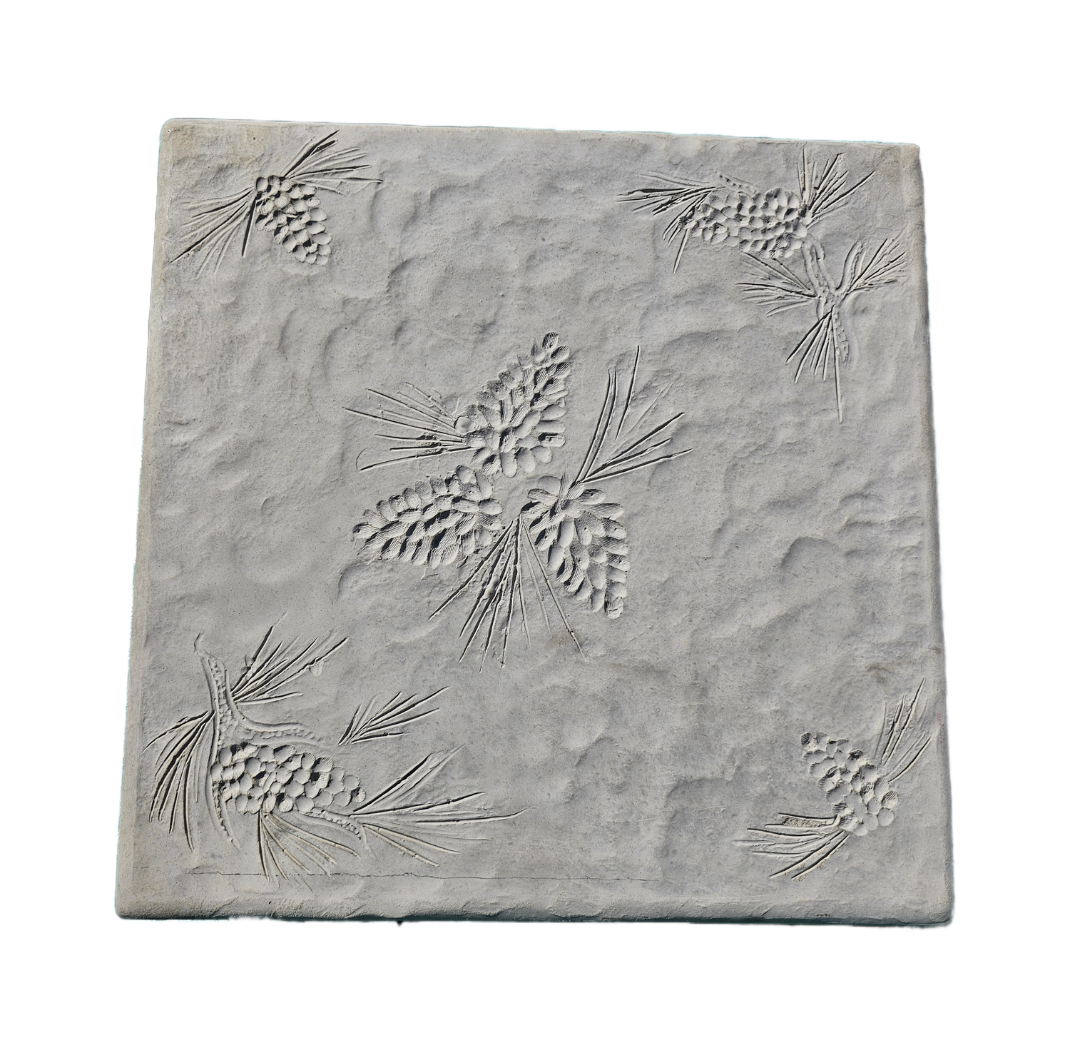 Pine Cones Stepping Stone 18&quot; x 18&quot; x 2&quot;