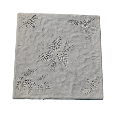 Pine Cones Stepping Stone 18&quot; x 18&quot; x 2&quot;