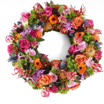 Couronne tout en fleurs