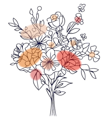 Inspiration florale dans les tons coloré