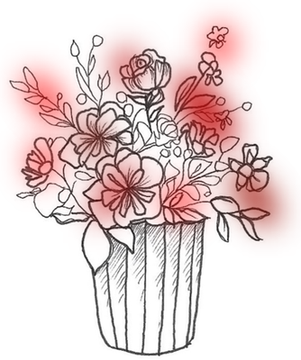 Inpiration florale des fleuristes dans les tons rouge
