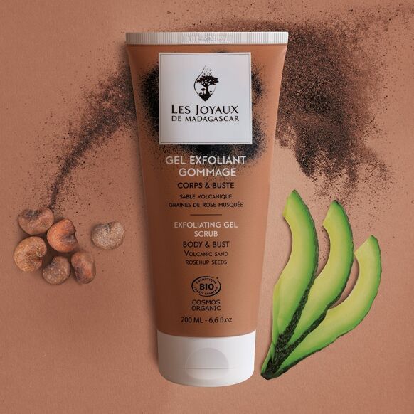Gel exfoliant et gommage corps