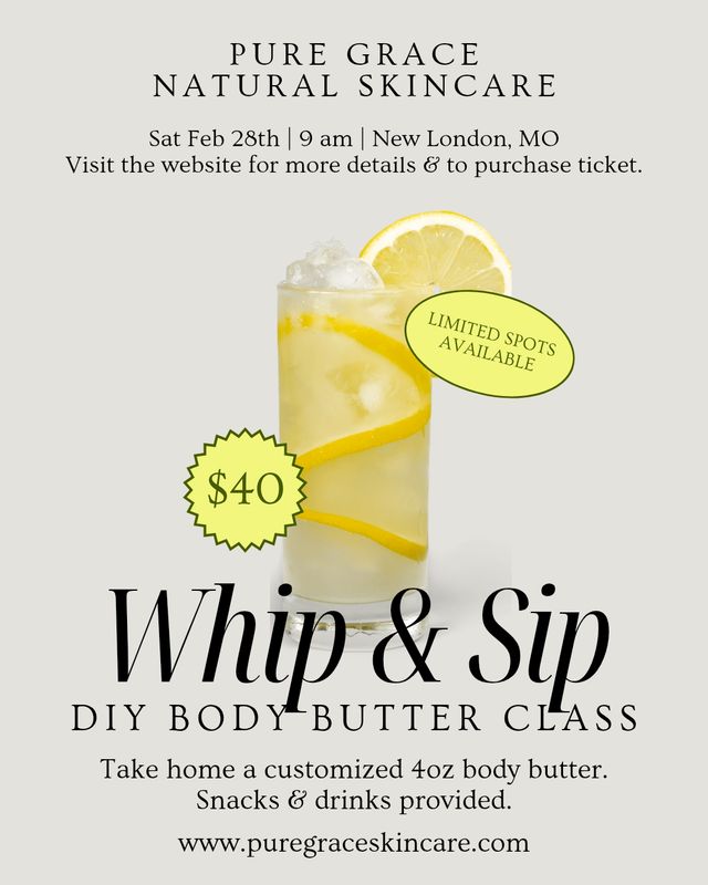 Whip &amp; Sip | Body Butter Class