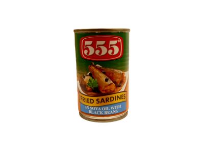 555 Fried Sardines with Tausi 155g