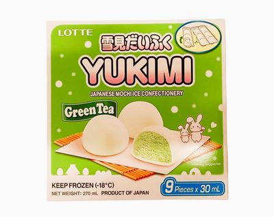 Lotte Yukimi Green Tea Mochi Ice Cream 270ml Lotte Yukimi Green Tea Mochi Ice Cream 270ml
