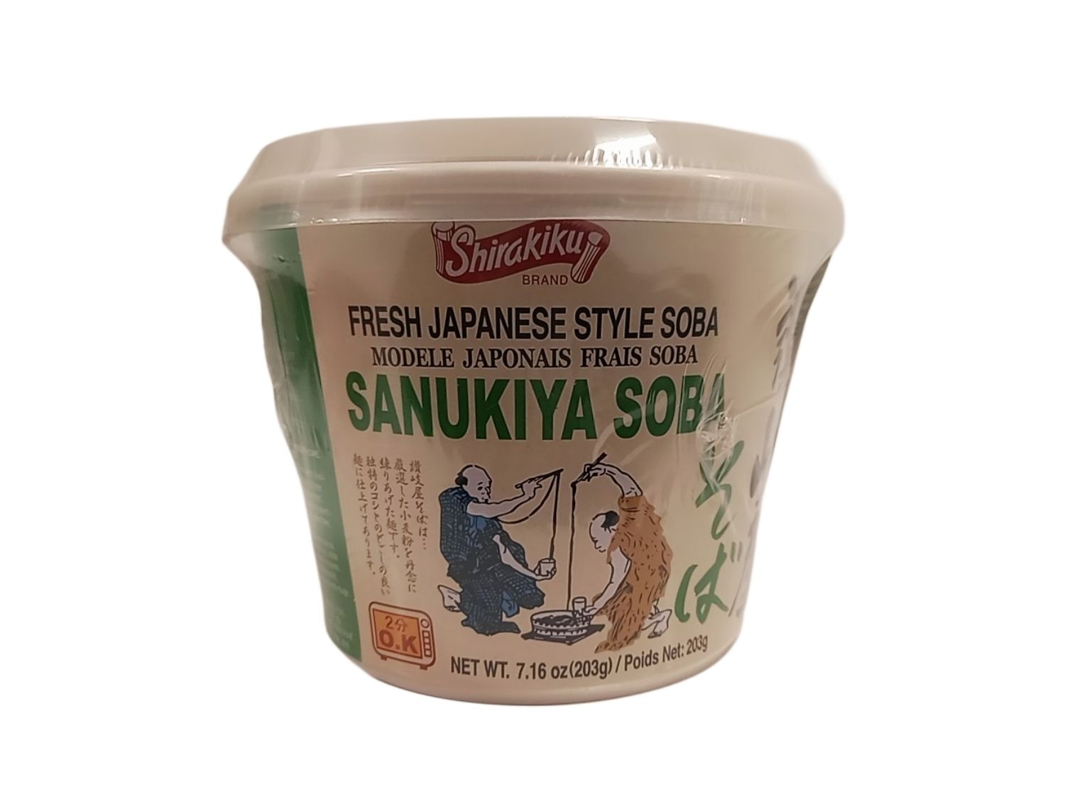 Shirakiku Noodle Instant Soba Cup 203g