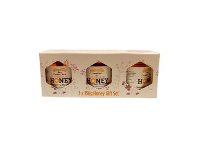 Planet Bee 3 x 150g Honey Gift Set