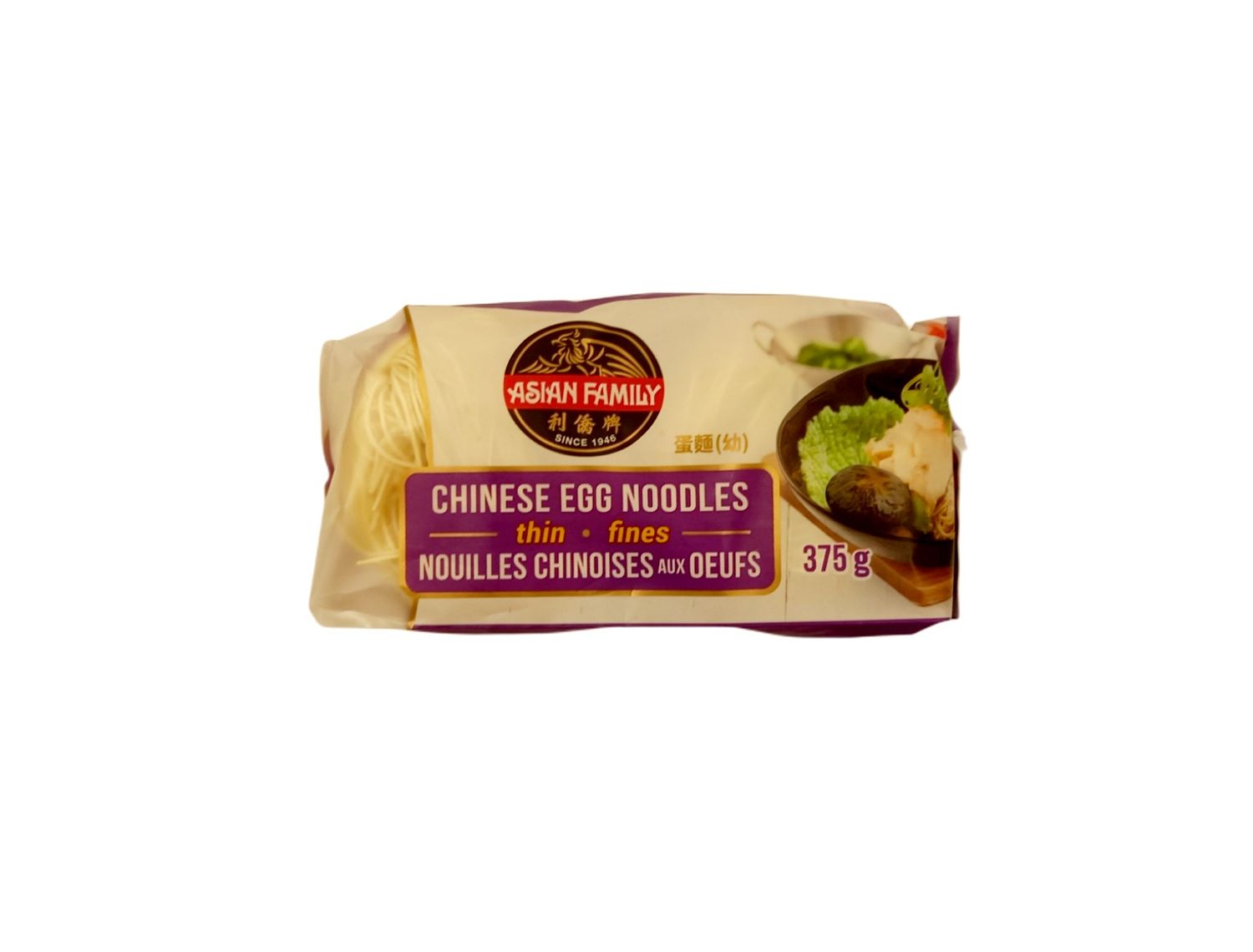 Asian Family Chinese Egg Noodles (Thin) 375g
