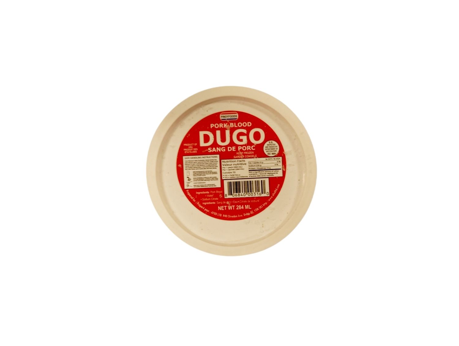 Pinoyfoods Dugo/Pork Blood 284ml