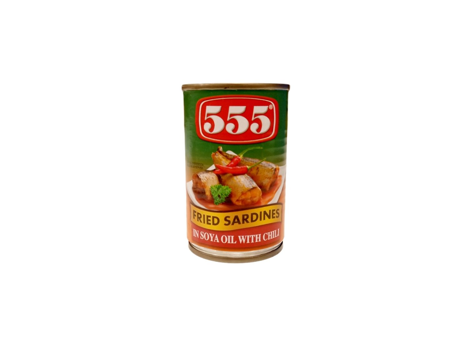 555 Fried Sardines Hot & Spicy 155g