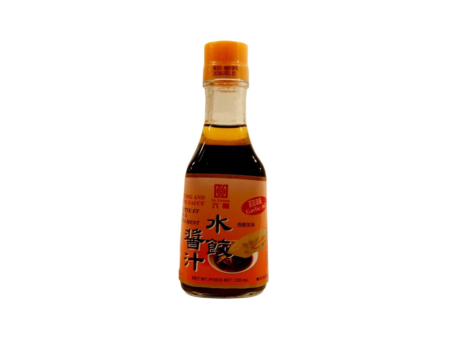 Six Fortune Dumpling Sauce Garlic 230ml