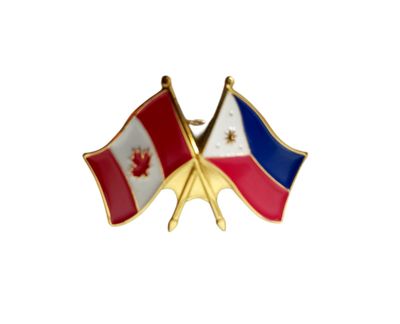 Canada/Philippines Crossed Pin