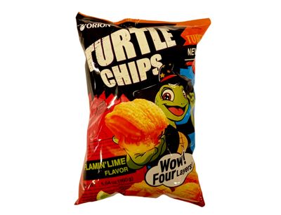 Orion Turtle Chips Flamin Lime 160g