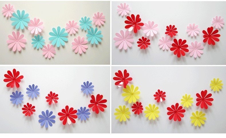 3D Flower stickers