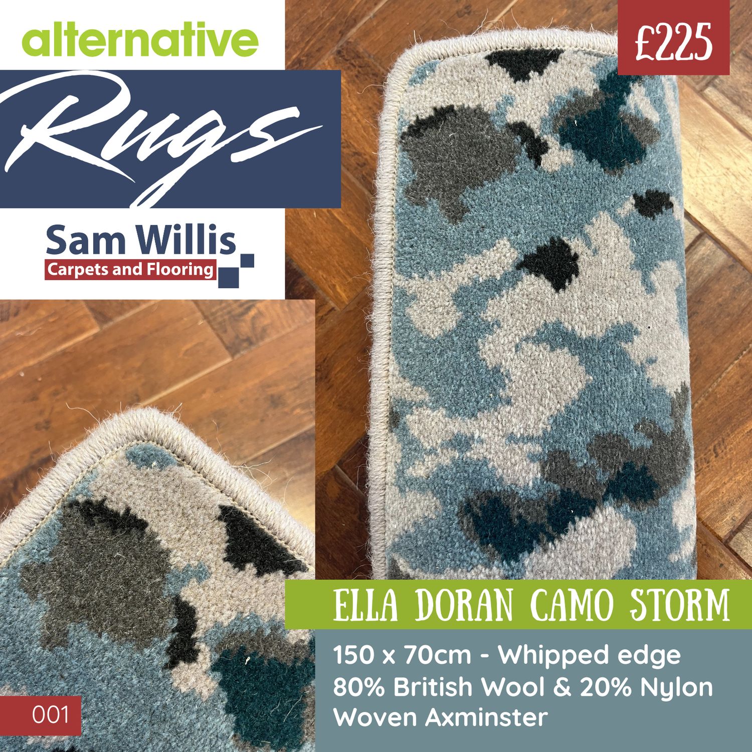 Alternative rug - Ella Doran Camo Storm