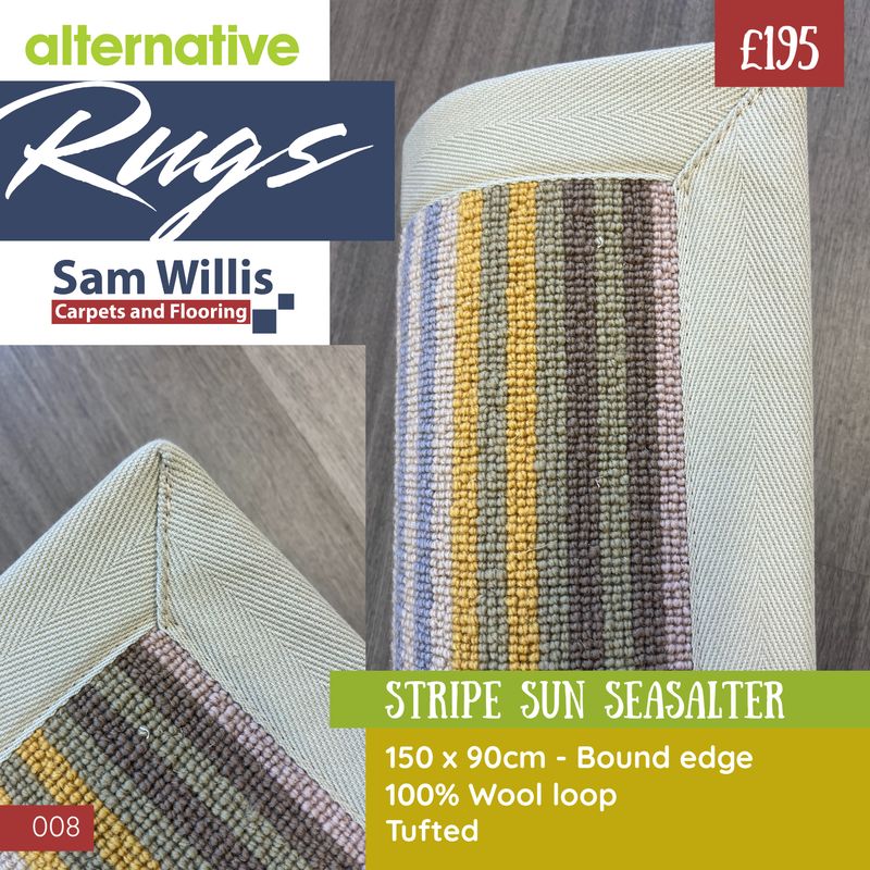 Alternative rug - Stripe Sun Seasalter