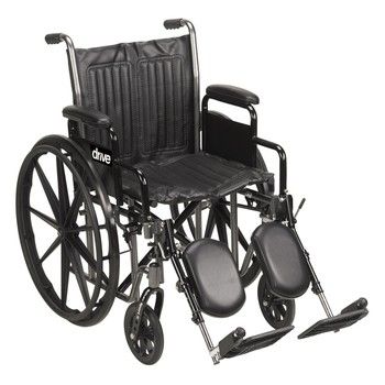 Silver Sport 2 Wheelchair - 18 Silver Sport 2 Wheelchair - 18&Quot; - Elevated Leg Rests